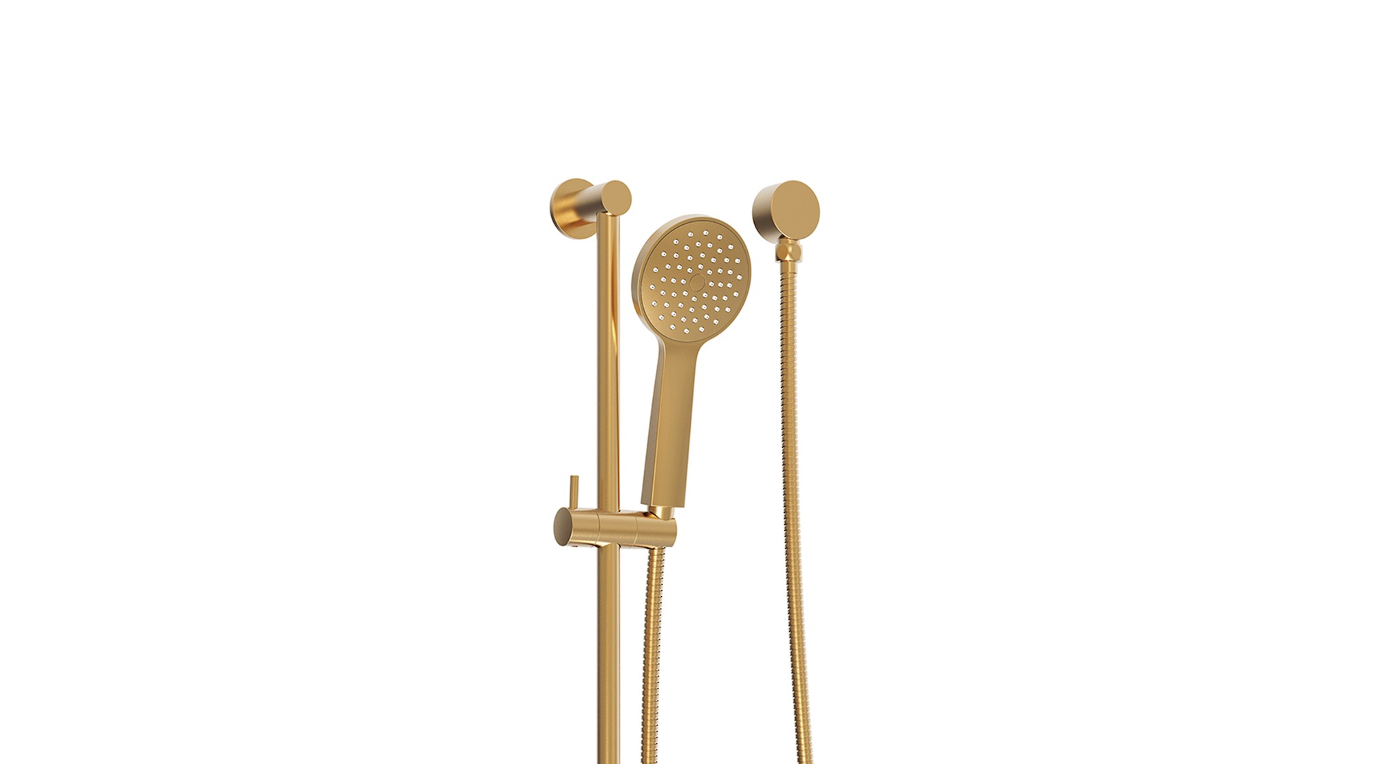 Soul Classic Hand Shower On Rail Brushed Brass