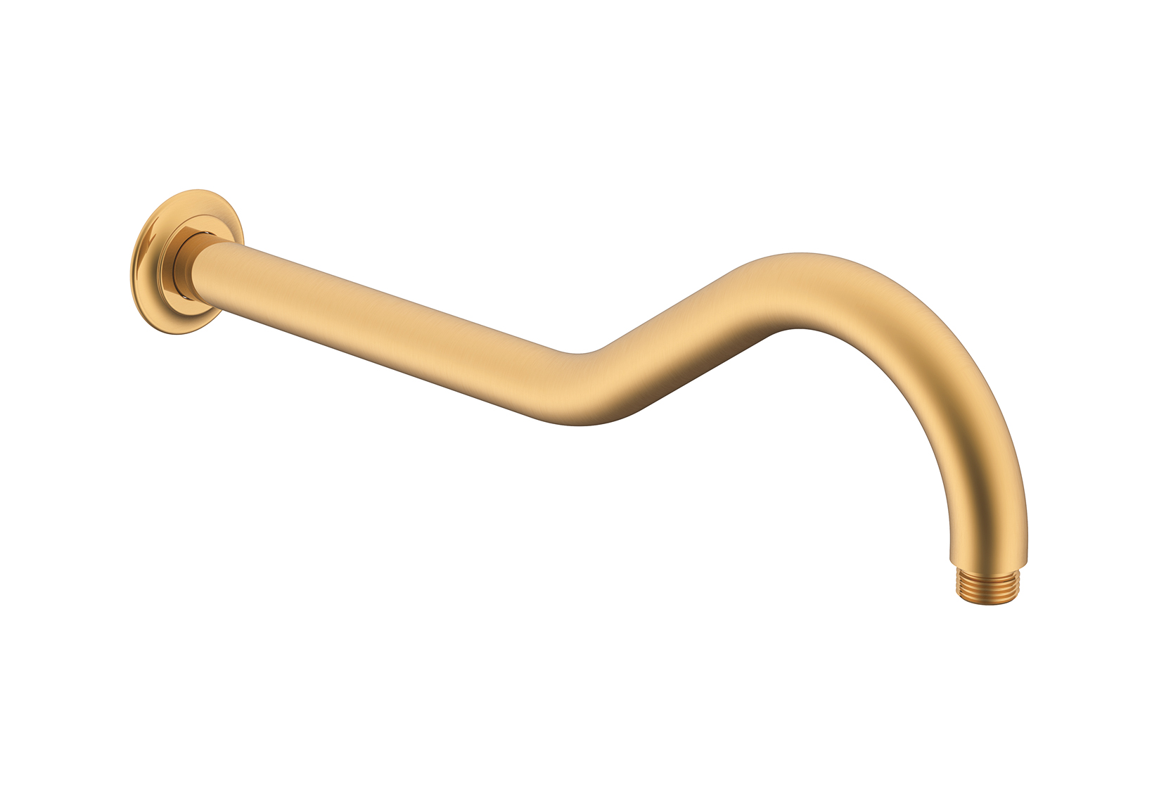 Eternal Shower Arm 450mm Brushed Brass
