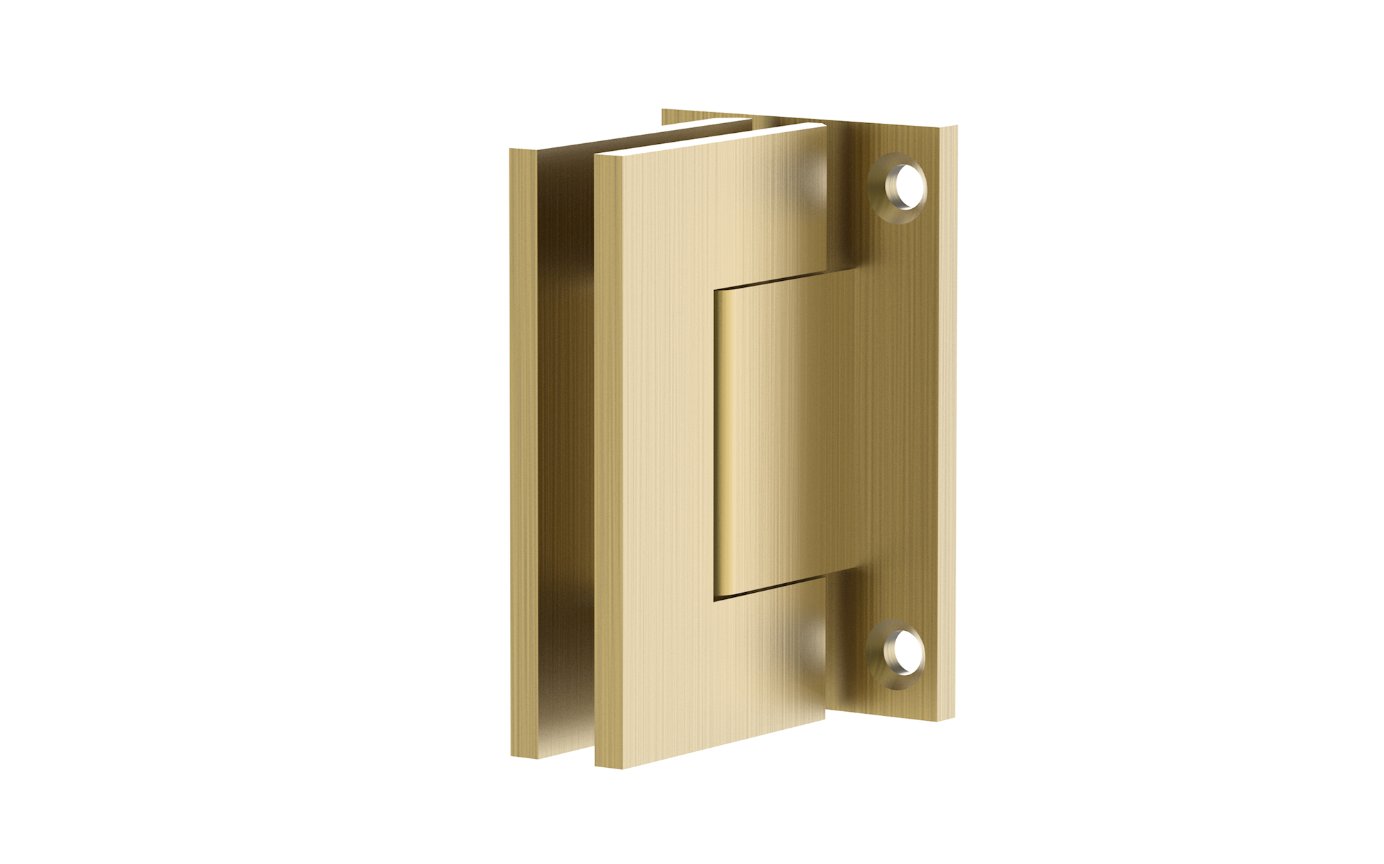 Shower Screen Hinge - Wall to Glass Brushed Brass